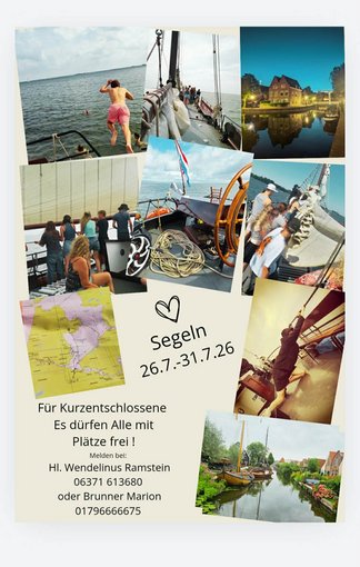 eine Person sitzt auf der Seite eines Segelschiffs und schaut über das Meer, in einiger Entfernung ist ein weiteres Segelschiff zu sehen